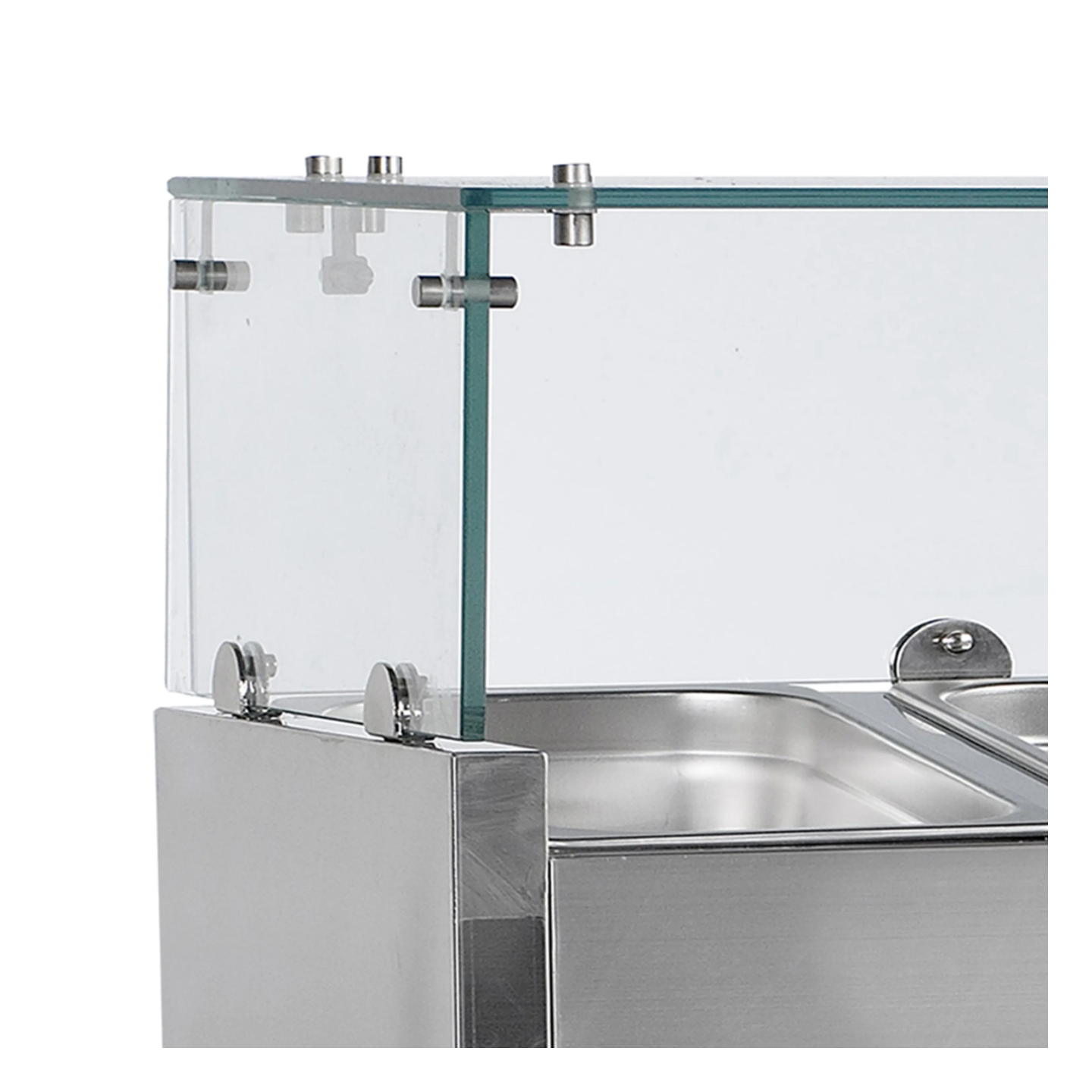 Vitrine réfrigérée GN1/4 Inox L2000mm VK33-200 TEFCOLD-mondialchr.com