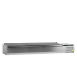 Vitrine réfrigérée GN1/4 S/S LID Inox VK33-200 TEFCOLD-mondialchr.com