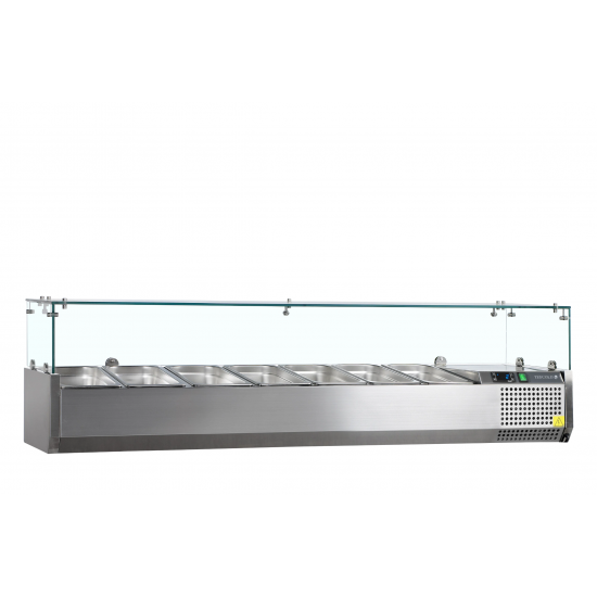 Vitrine réfrigérée GN1/3 GVC38-200 L2000 mm TEFCOLD - mondialchr.com