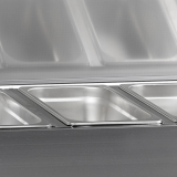 Vitrine réfrigérée GN1/3 GVC38-200 S/S L2000 mm  TEFCOLD-mondialchr.com