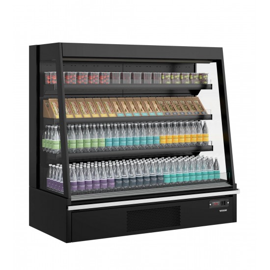 Vitrine réfrigérée supermarché Galaxy+ Black TEFCOLD 47725 mondialchr.com