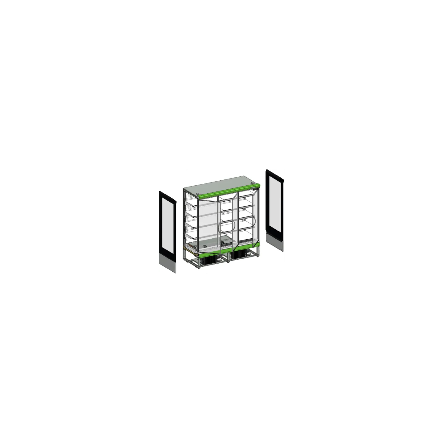 Vitrine réfrigérée supermarché EXTRA1250CD TEFCOLD pro–mondialchr.com