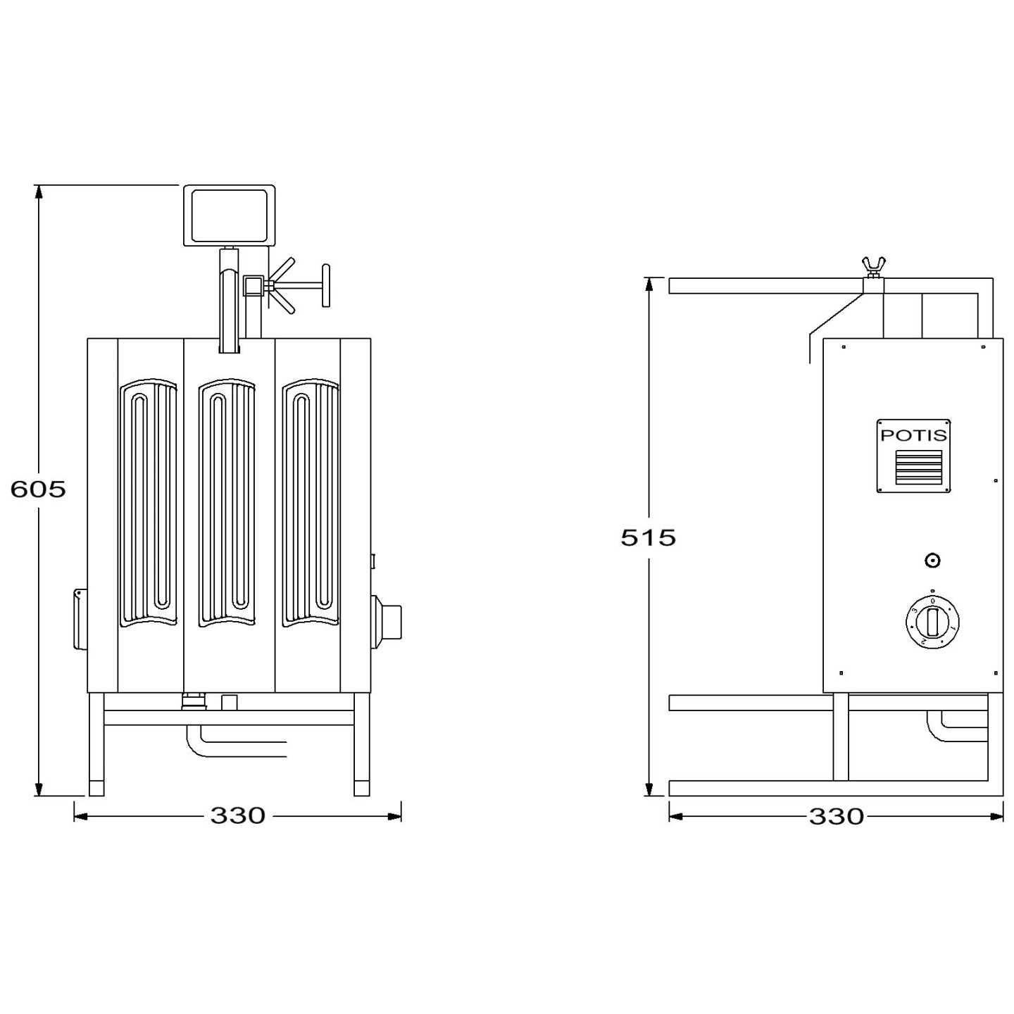 Machine électrique à kebab EH POTIS