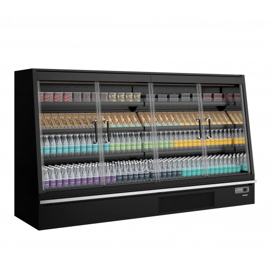 Vitrine réfrigérée supermarché Galaxy+ Black TEFCOLD 48033 mondialchr.com