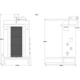 Machine électrique à kebab CE3 POTIS