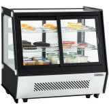 Vitrine réfrigérée à poser double portes 125L