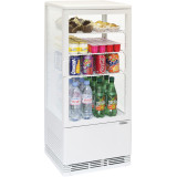Mini vitrine réfrigérée positive 78L Blanche