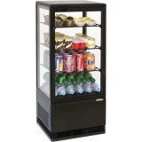 Mini vitrine réfrigérée positive 78L Noire