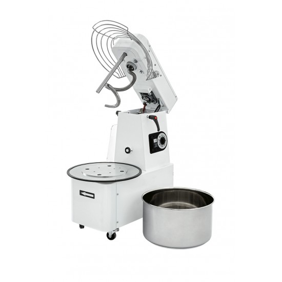 Pétrin à spirale tête relevable et cuve extractible 22L triphasé 2V PRISMAFOOD