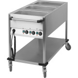 Chariot bain-marie à eau 3 x GN 1/1