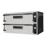 Four à pizza électrique 6+6 pizzas Ø 32 cm BASIC 66L Prismafood