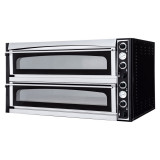 Four à pizza électrique 6 + 6 pizzas Ø 35 cm SUPERIOR XL 66L GLASS Prismafood