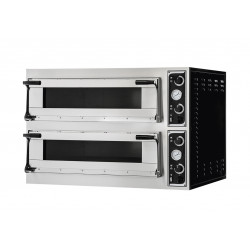 Four à pizza électrique 6 + 6 pizzas Ø 35 cm TRAYS 66 GLASS Prismafood