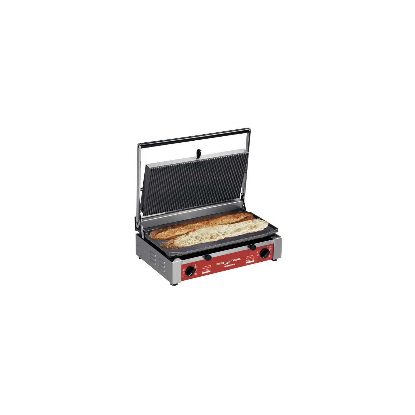 Panini Extra Large Plaque Supérieure Rainurée et Inférieure Lisse
