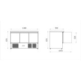 SALADETTE 3 Portes 368 L INT/EXT INOX/DOS GALVANISÉ SÉRIE STAR AFI