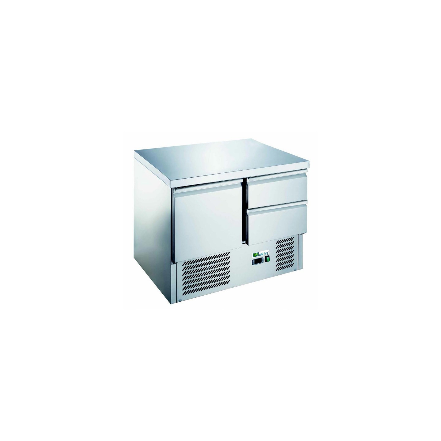 SLADETTE 1 PORTE 2 TIROIRS GN 1/1 INT/EXT INOX  SÉRIE STAR AFI