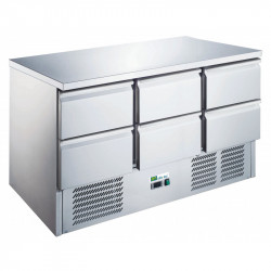 SALADETTE 368 L 6 TIROIRS GN 1/1 INT/EXT INOX AFI