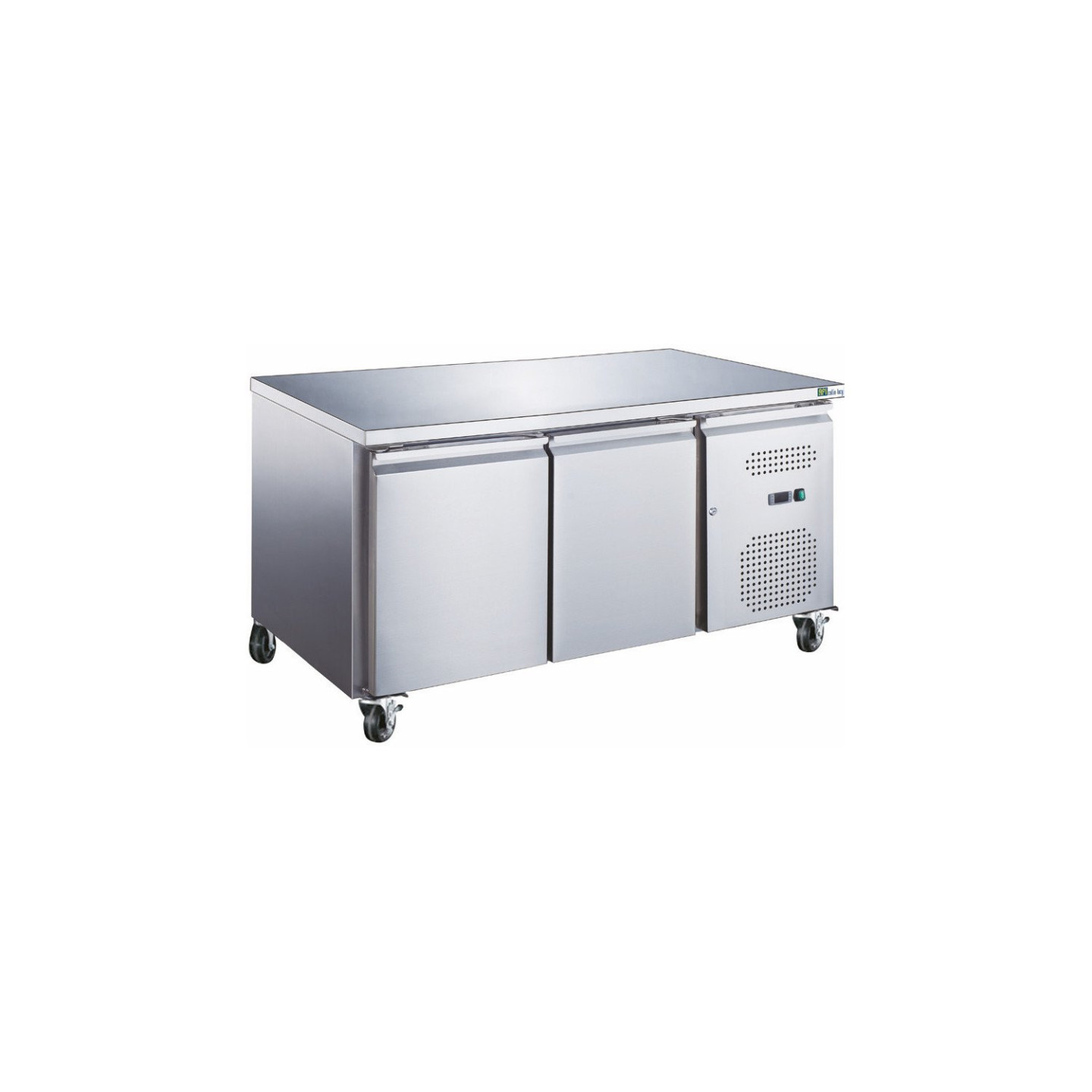 Table réfrigérée 390 LITRES POSITIVE 2 PORTES + PLAN INOX Série STAR AFI