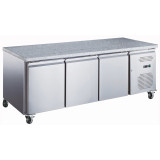 Table réfrigérée 580 LITRES POSITIVE 3 PORTES + PLAN GRANIT Série STAR AFI