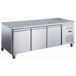 Table réfrigérée 580 LITRES POSITIVE 3 PORTES + PLAN GRANIT Série STAR AFI