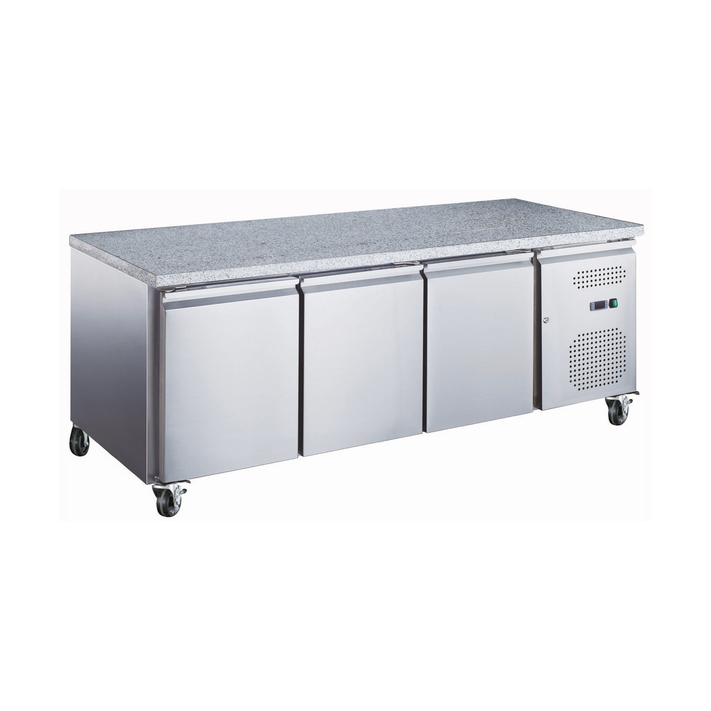 Table réfrigérée 580 LITRES POSITIVE 3 PORTES + PLAN GRANIT Série STAR AFI