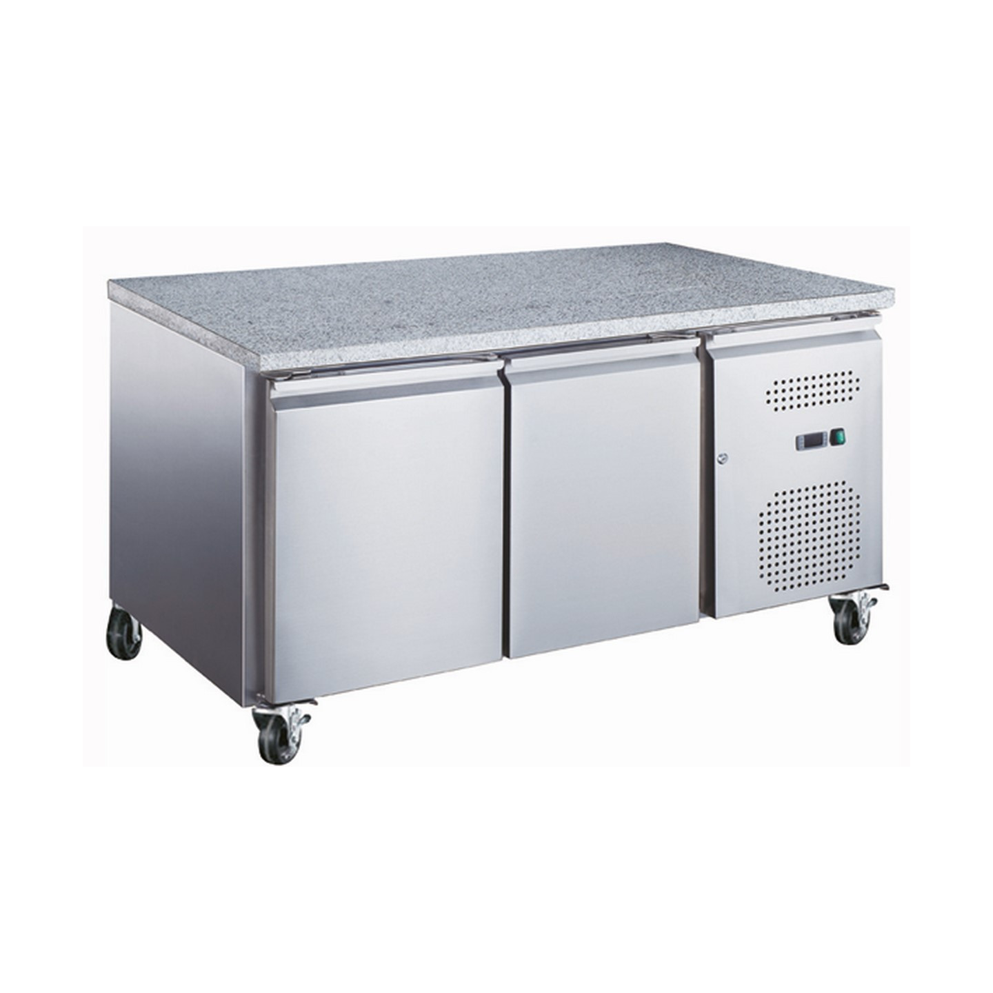 Table réfrigérée 390 LITRES POSITIVE 2 PORTES + PLAN GRANIT Série STAR AFI