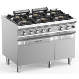 Feux vifs 6 feux sur four gaz + 1 placard MBM