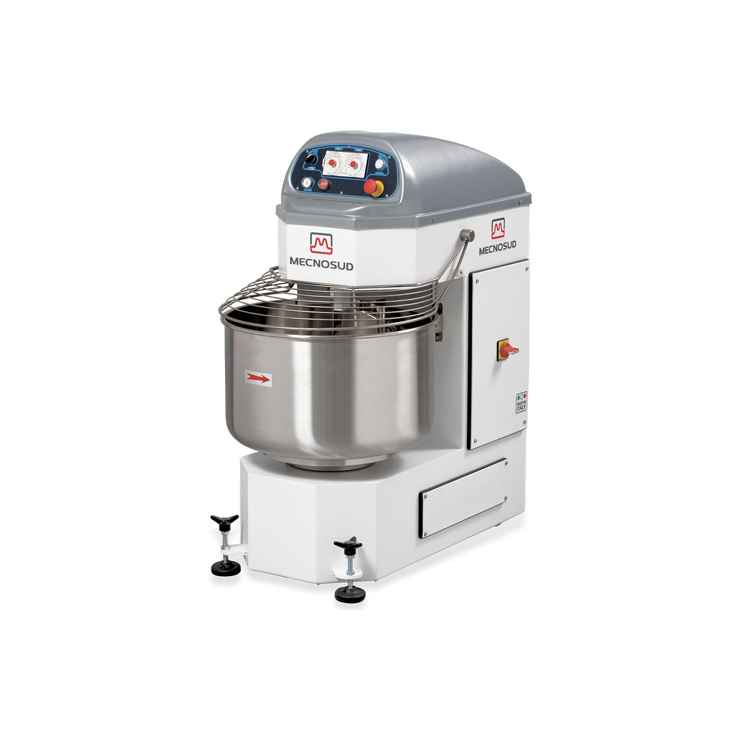 Pétrin à spirale automatique 100L  1 moteur MECNOSUD