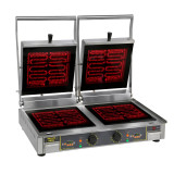 Grill panini vitrocéramique Double plaque Rainurée Rainurée ROLLER GRILL