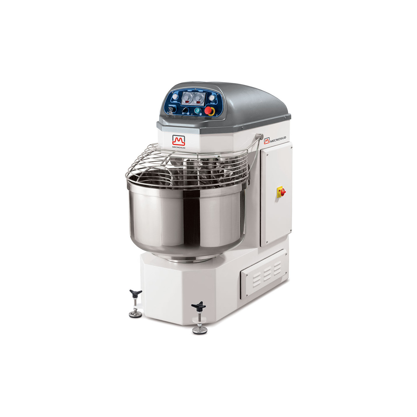 Pétrin à spirale 2 moteurs 160L automatique MECNOSUD