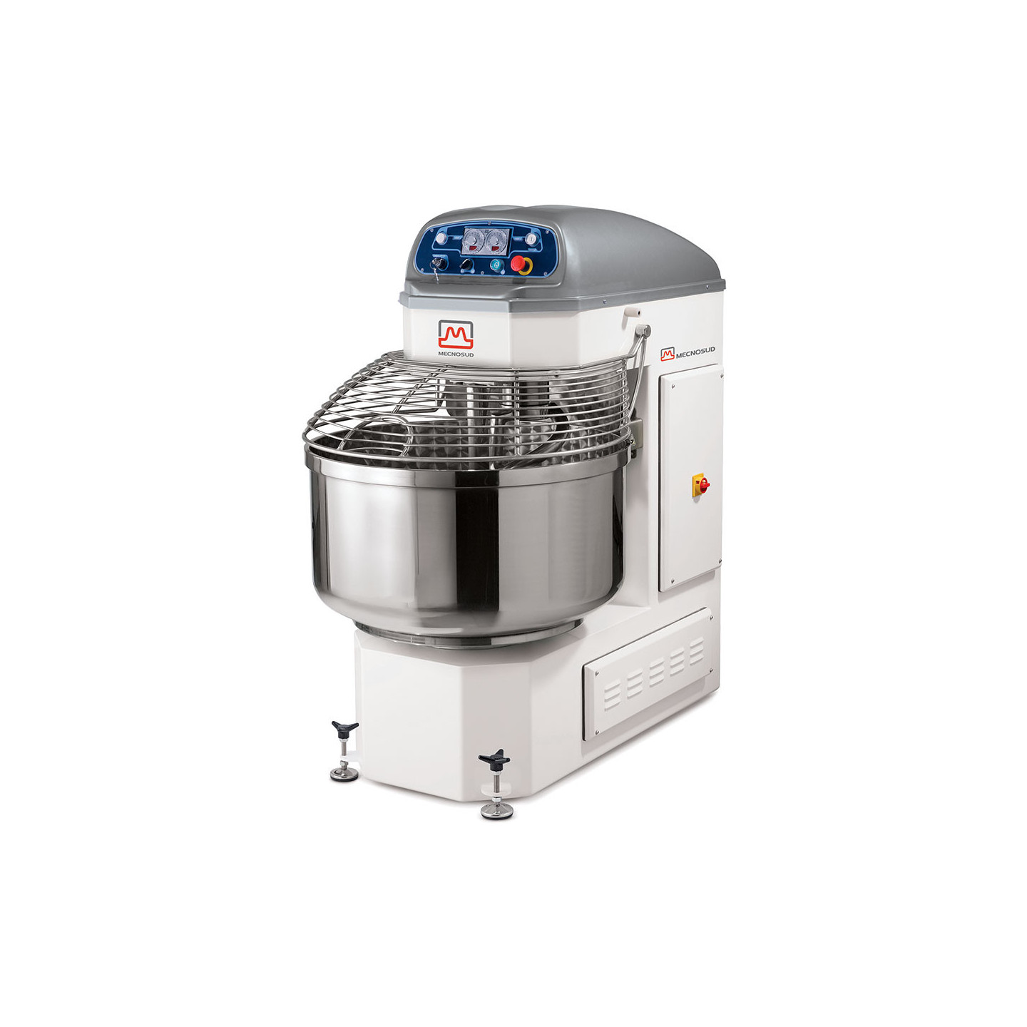 Pétrin à spirale 2 moteurs 200L automatique MECNOSUD