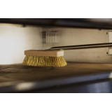 Brosse Four à pizza  soies en laiton 120cm manche inox GI-METAL