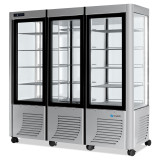Vitrine réfrigérée positive Triple Fixe/Rotative/Fixe 1200L SCAIOLA
