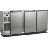 Arrière bar inox 390L 3portes pleines Groupe logé AFI Collin-Lucy