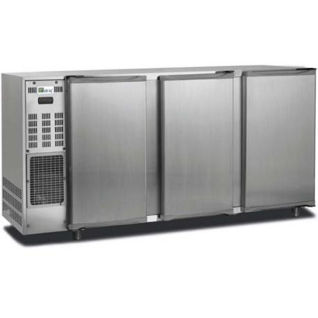Arrière bar inox 390L 3portes pleines Groupe logé AFI Collin-Lucy