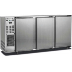 Arrière bar inox 466L 3portes pleines Groupe logé AFI Collin-Lucy