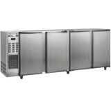 Arrière bar inox 521L 4portes pleines Groupe logé AFI Collin-Lucy
