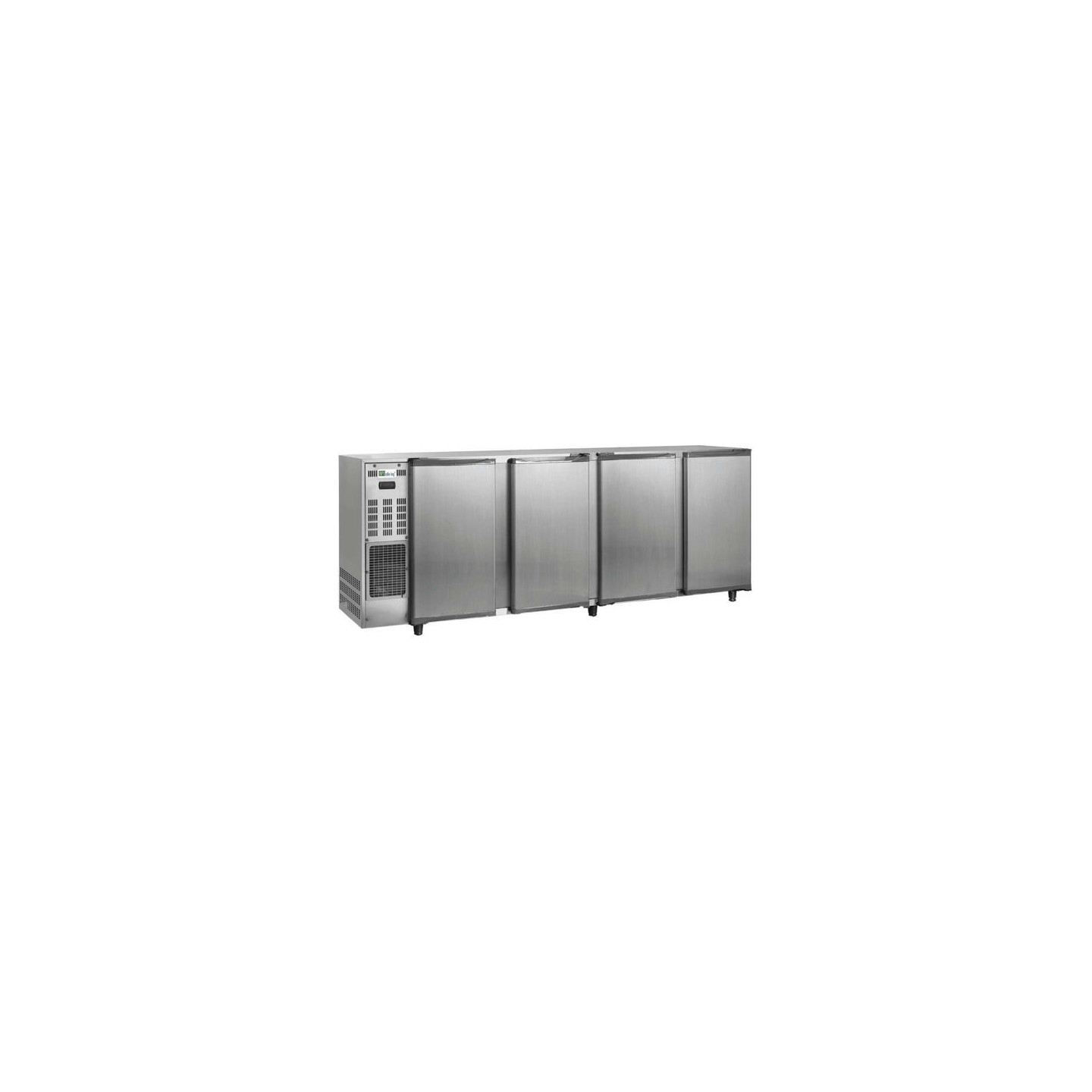 Arrière bar inox 521L 4portes pleines Groupe logé AFI Collin-Lucy
