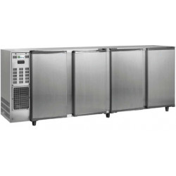 Arrière bar inox 622L 4portes pleines Groupe logé AFI Collin-Lucy