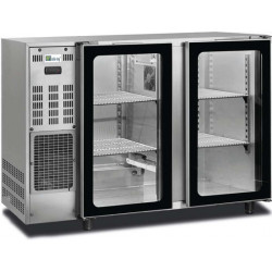 Arrière bar inox 229L 2portes vitrées Groupe logé AFI Collin-Lucy