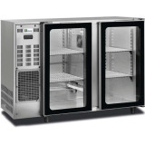 Arrière bar inox 283L 2portes vitrées Groupe logé AFI Collin-Lucy