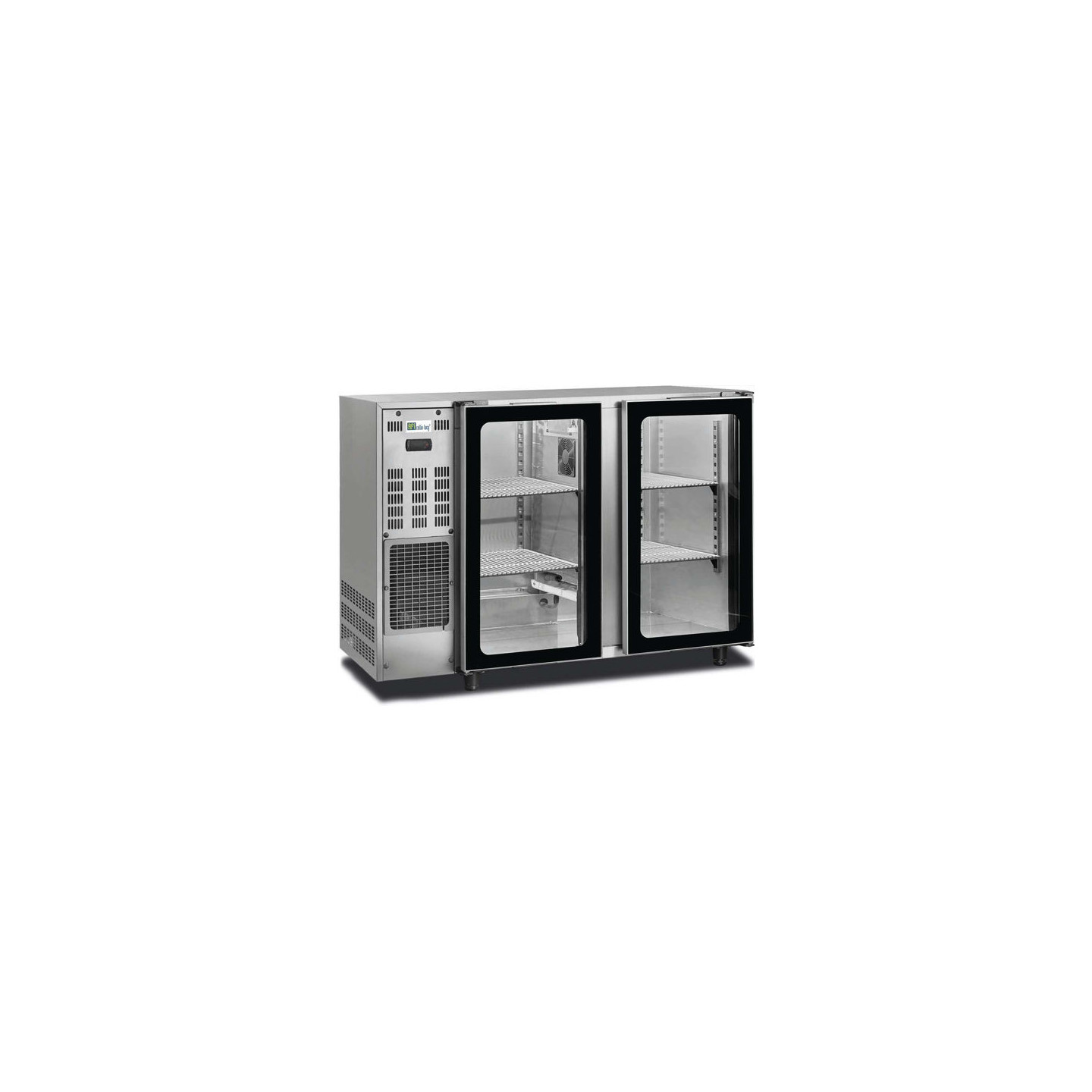Arrière bar inox 283L 2portes vitrées Groupe logé AFI Collin-Lucy