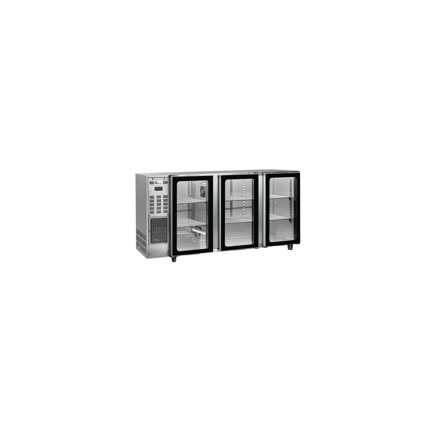 Arrière bar inox 390L 3portes vitrées Groupe logé AFI Collin-Lucy