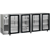 Arrière bar inox 521L 4portes vitrées Groupe logé AFI Collin-Lucy