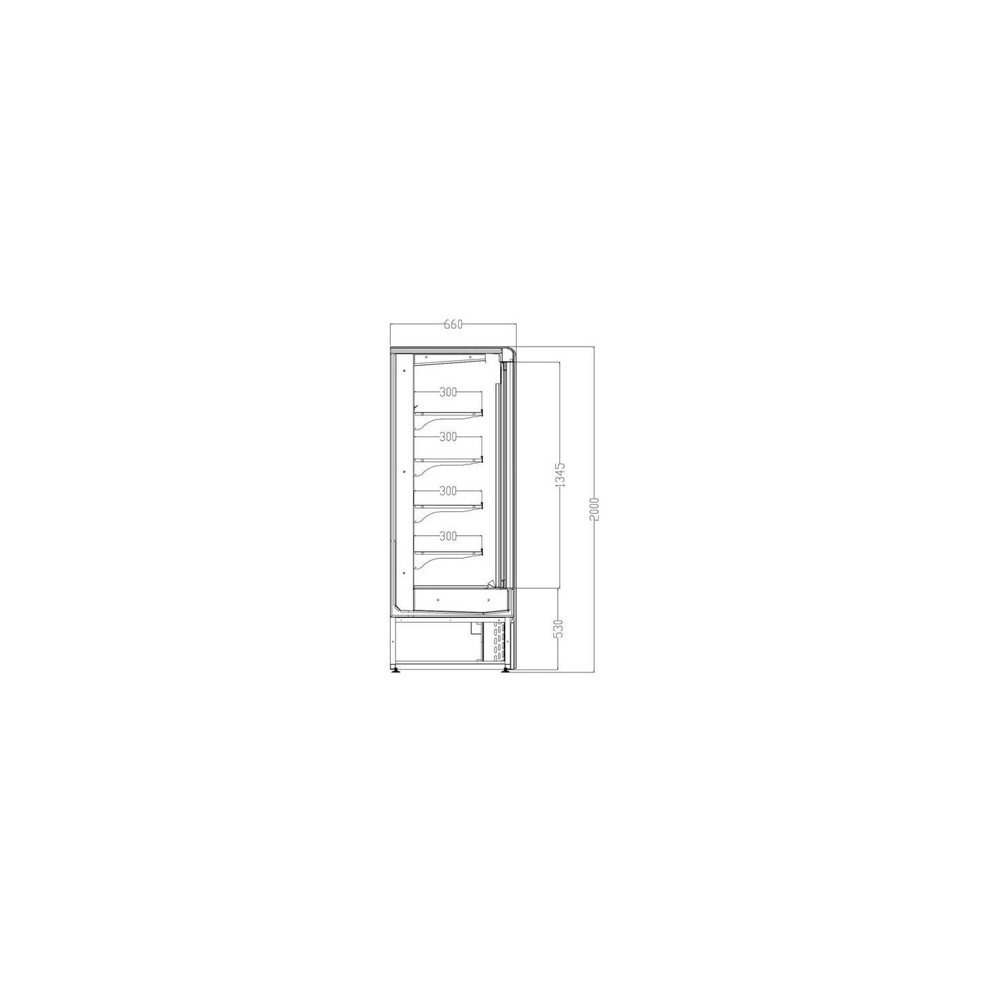 Vitrine réfrigérée murale 530L 2 portes battantes AFI Collin-Lucy