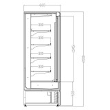 Vitrine réfrigérée murale 460L 2 portes battantes AFI Collin-Lucy