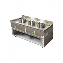 Fourneau wok 3 Bruleurs ASIA I L1800 BERTRAND