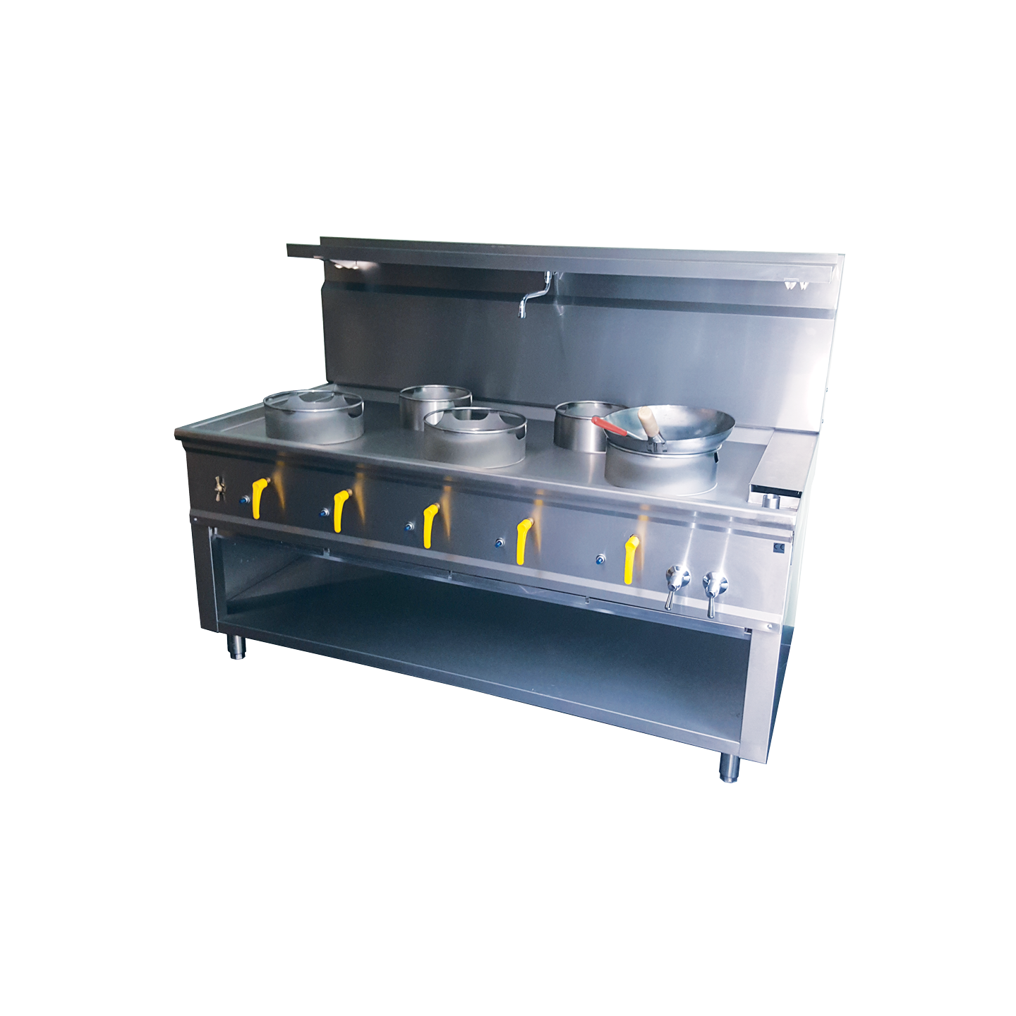 Fourneau wok 5 Bruleurs Avec Rideau D’eau ASIA II CR  BERTRAND