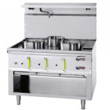 Fourneau wok 3 Bruleurs JUMBO Avec Rideau D’eau ASIA II CR BERTRAND