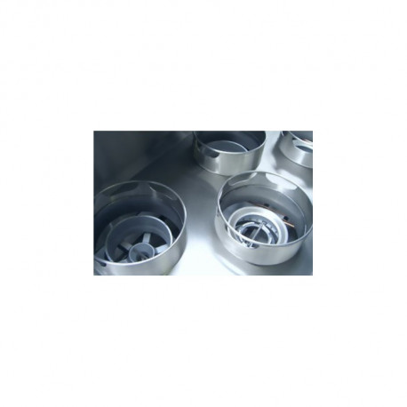 Fourneau wok 5 Bruleurs JUMBO Avec Rideau D’eau ASIA II CR BERTRAND